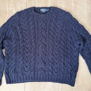 Polo Ralph Lauren hand knit Men's Sweater - Navy